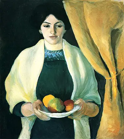 Portrait with Apples August Macke